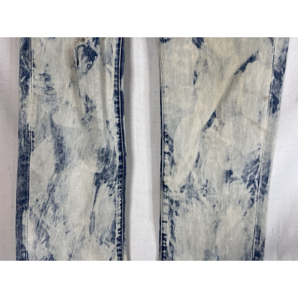 Akoo Jeans Men's 34x34 Tie Dye Print Blue Multicolor Distressed Street Wear - Picture 3 of 11